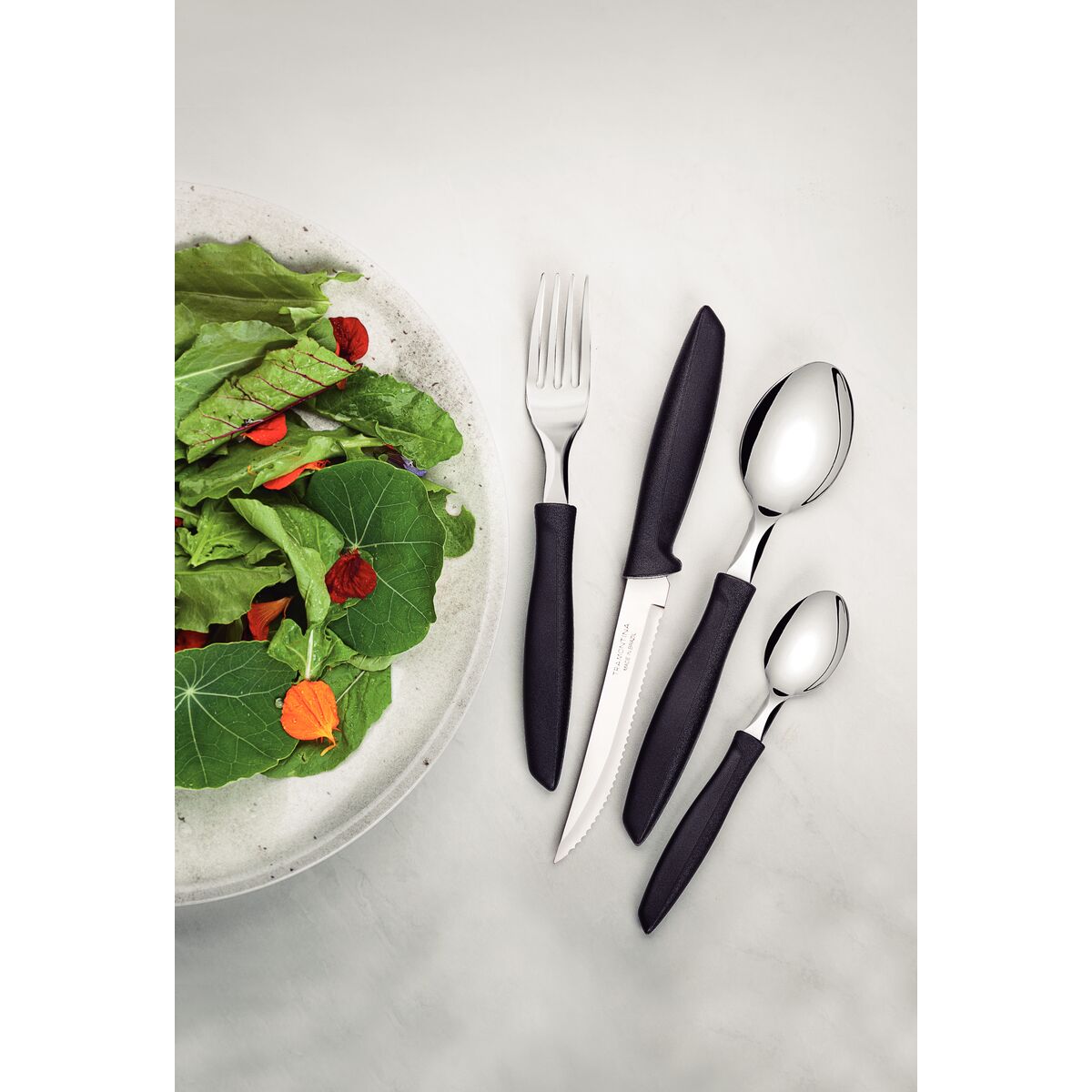 Tramontina Plenus 16 pcs Flatware set (Black)